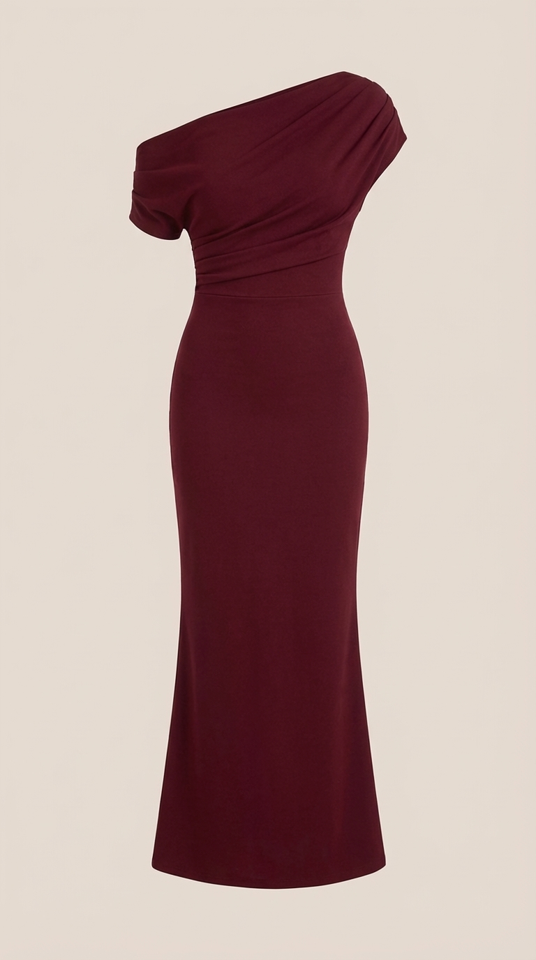 Candice Vestido Maxi de Un Solo Hombro