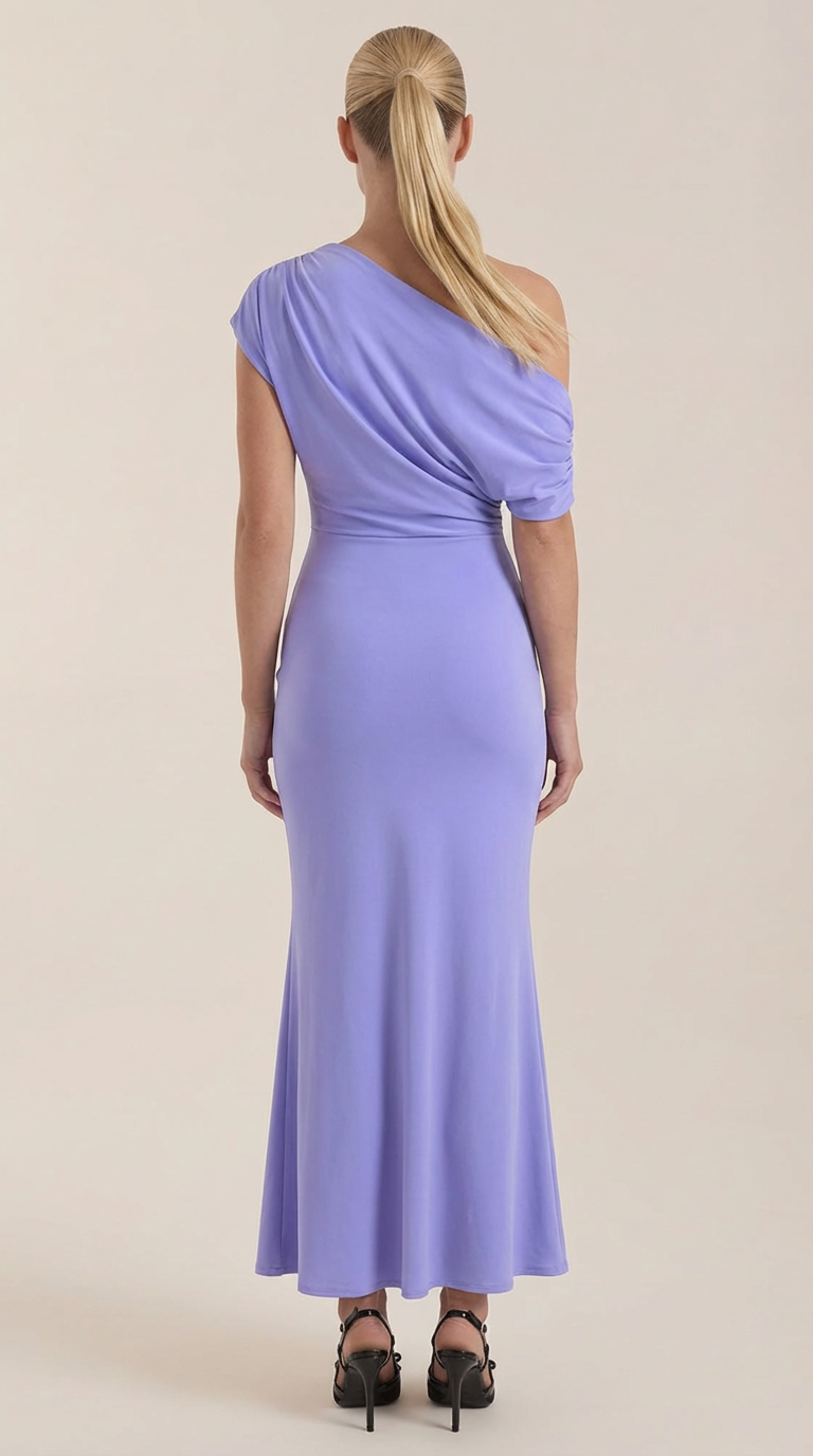 Candice Vestido Maxi de Un Solo Hombro