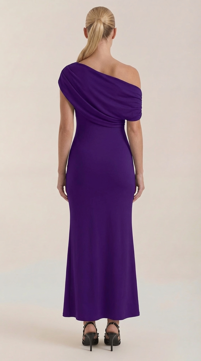 Candice Vestido Maxi de Un Solo Hombro