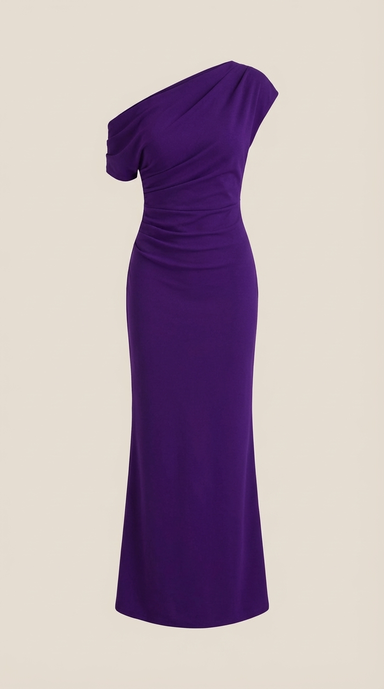 Candice Vestido Maxi de Un Solo Hombro