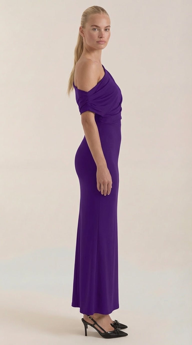 Candice Vestido Maxi de Un Solo Hombro