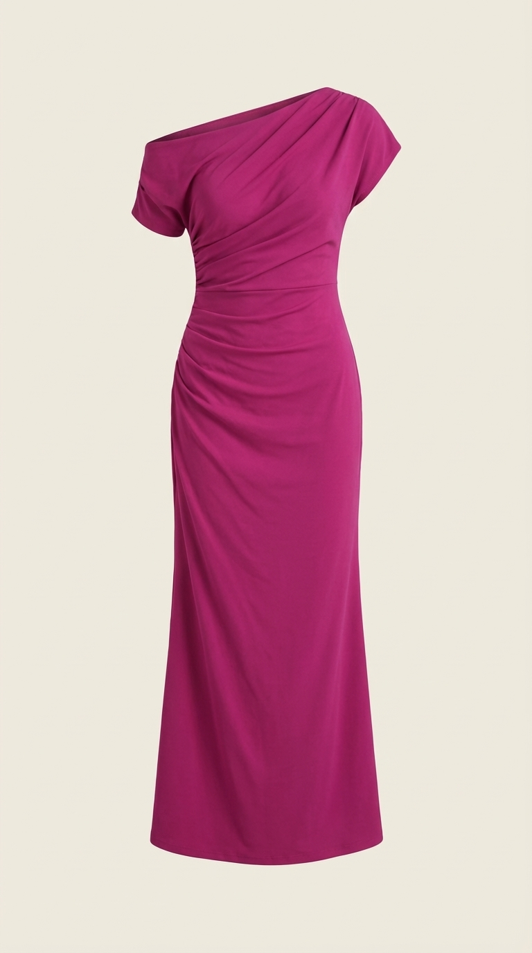 Candice Vestido Maxi de Un Solo Hombro