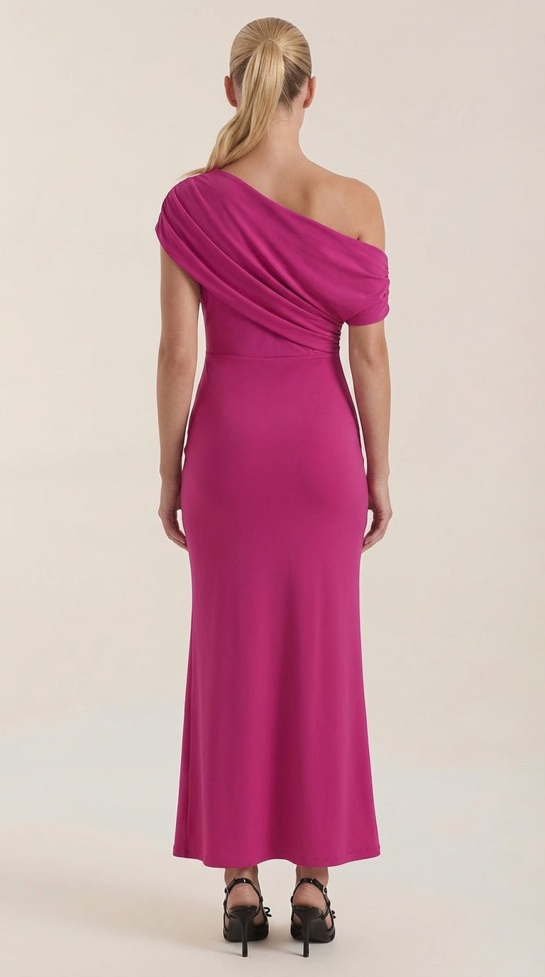 Candice Vestido Maxi de Un Solo Hombro