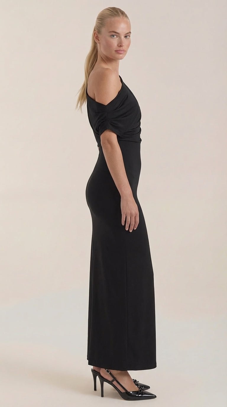 Candice Vestido Maxi de Un Solo Hombro