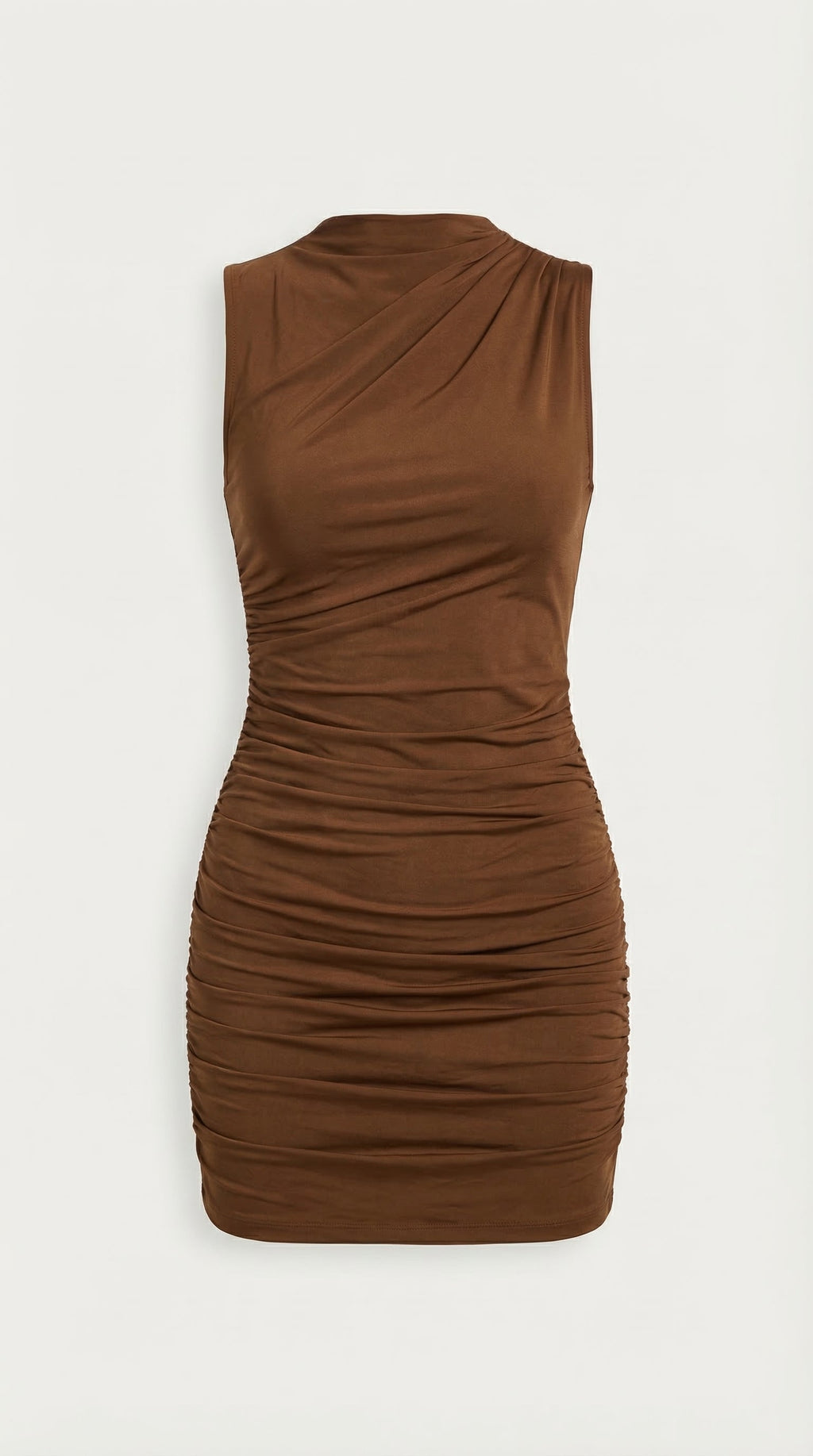 Vestido Mini Carmela con Detalles Fruncidos