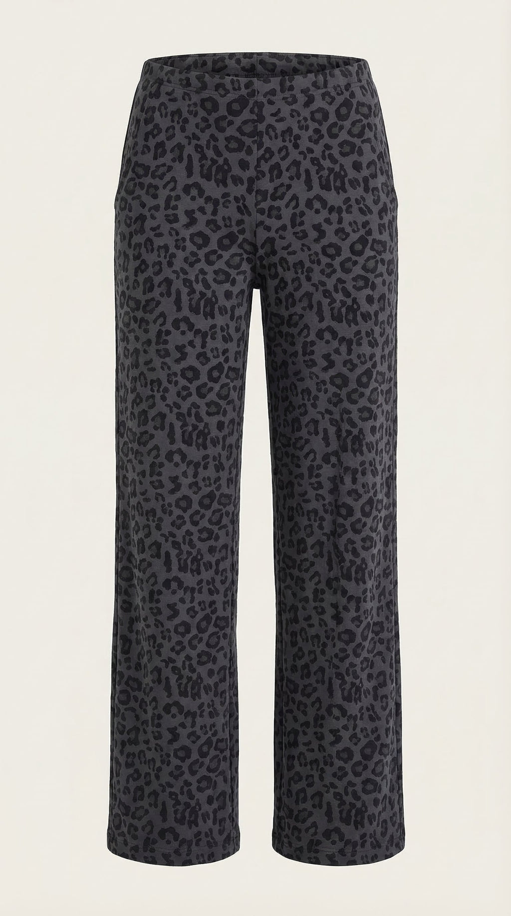 Pantalón Cleo de Estampado Animal con Corte de Pierna Ancha