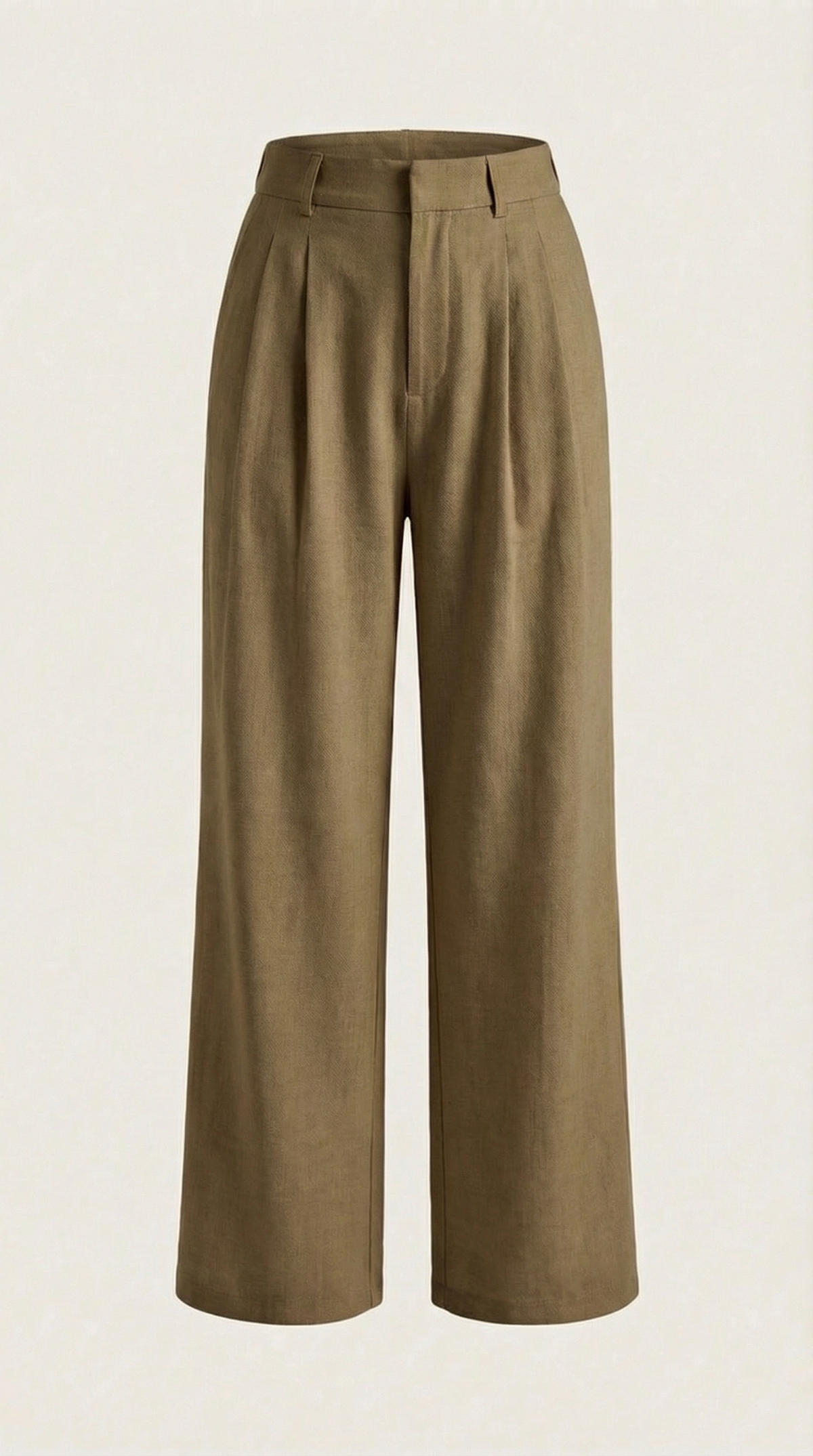 Pantalones Plisados de Cintura Alta Courtney
