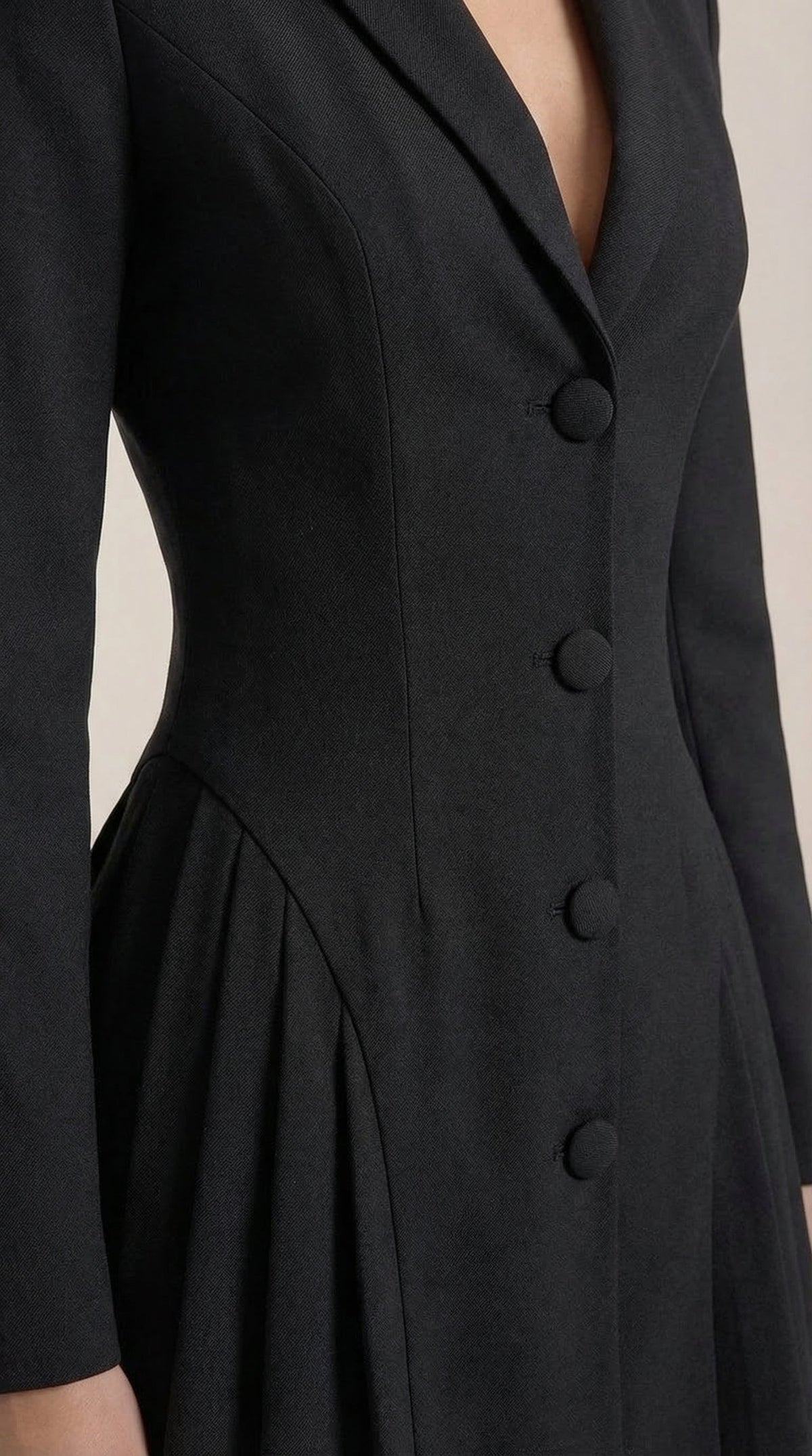 Blazer plisado Glenda-Minikleid