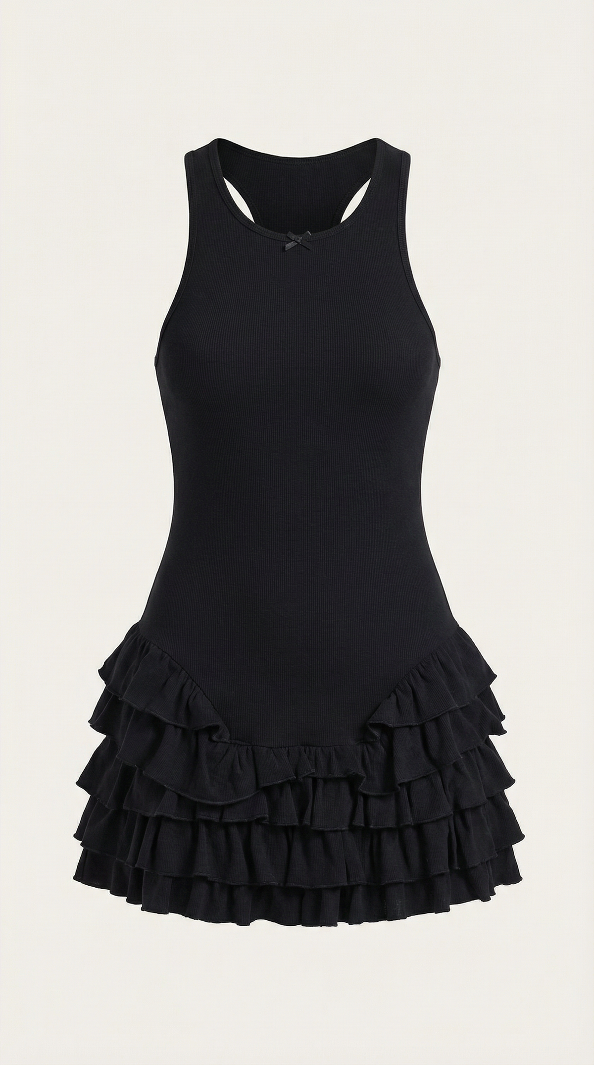 Gwen Mini Vestido con Detalles de Volantes