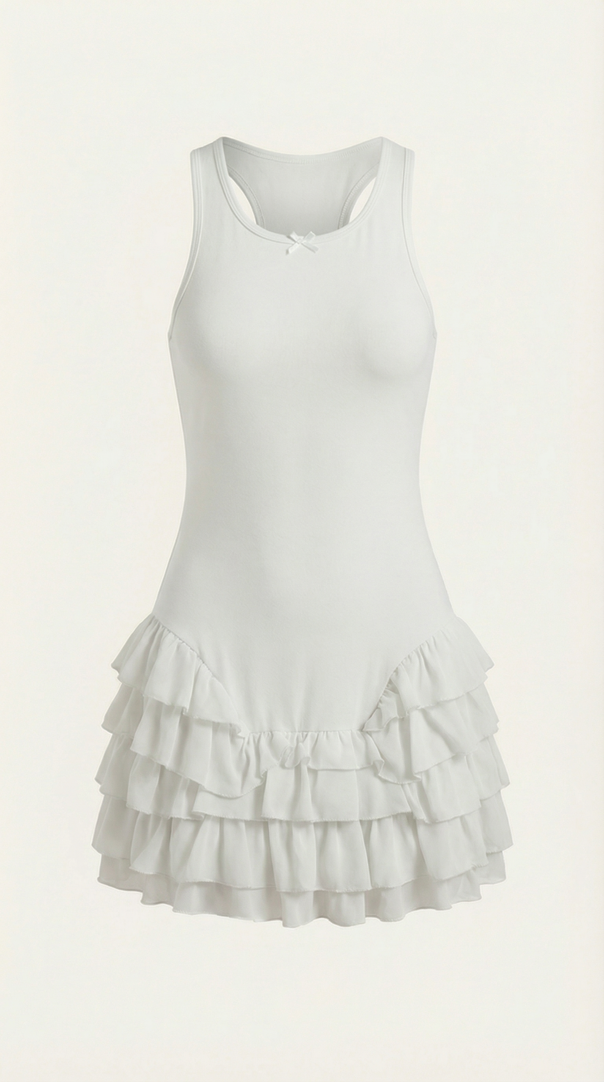 Gwen Mini Vestido con Detalles de Volantes