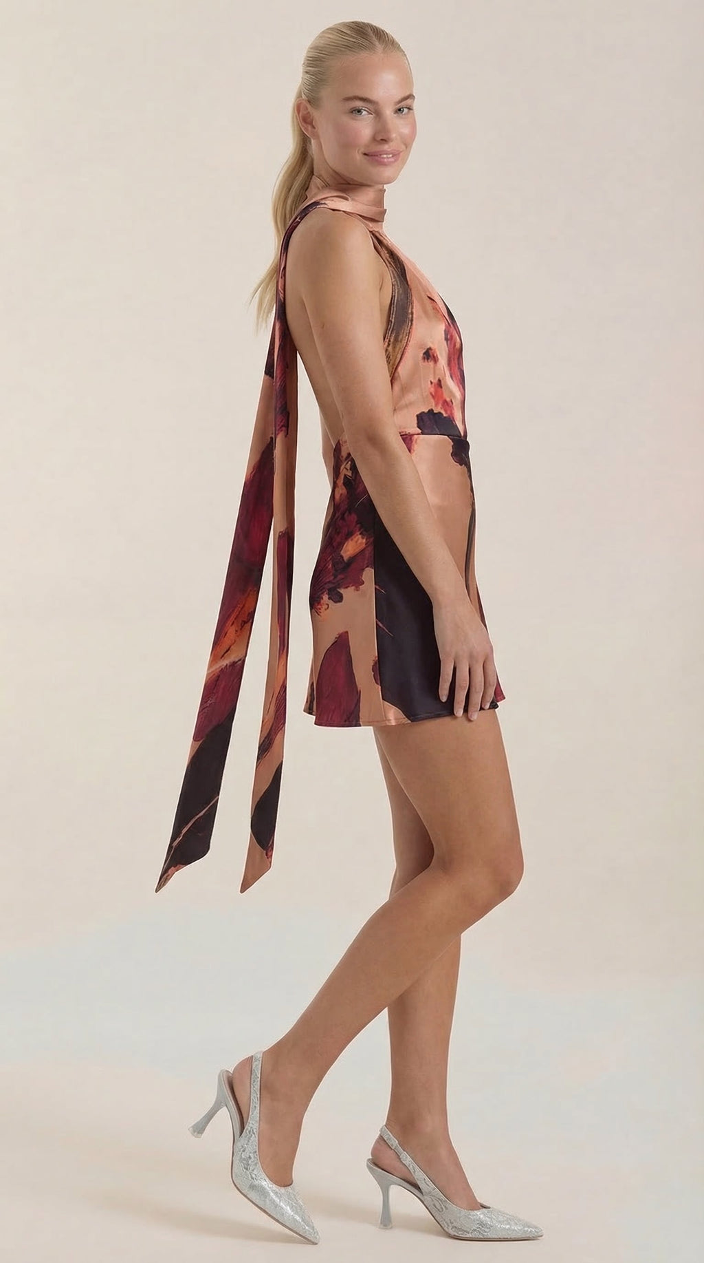 Hattie Vestido Corto de Un Solo Hombro