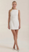 Vestido Corto Helga con Escote Barco