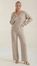 Conjunto de Punto Matilda con Escote en V