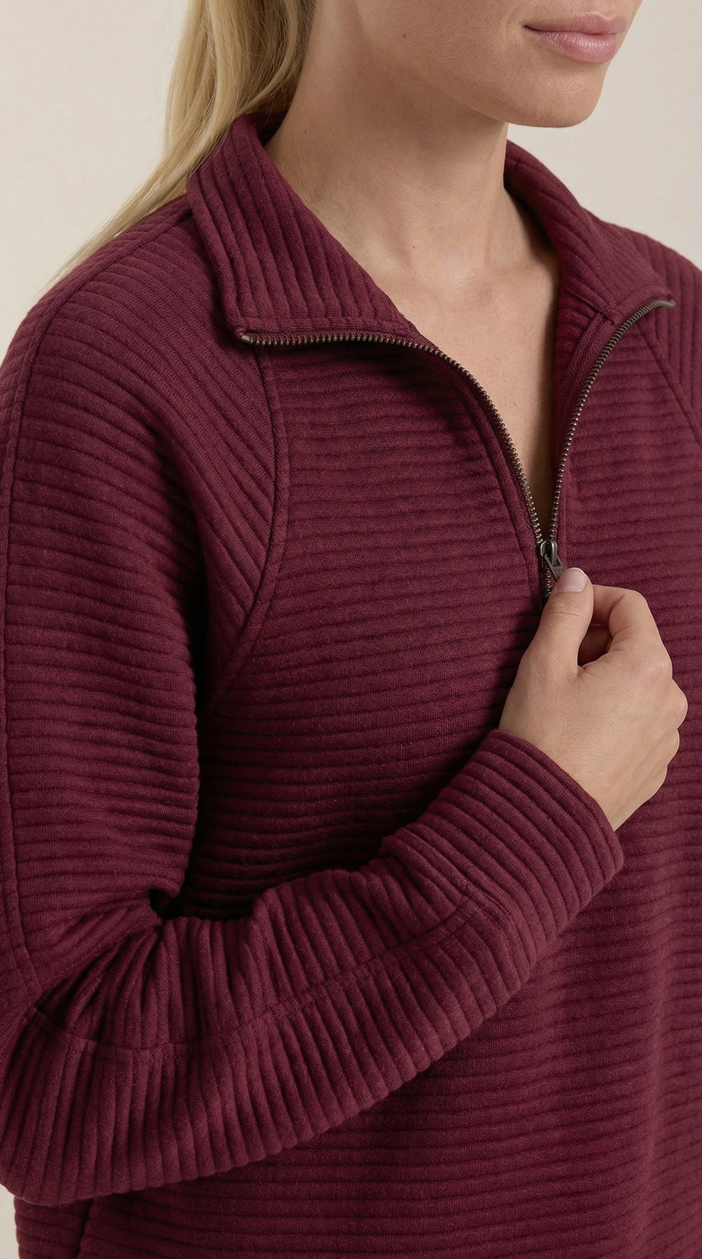 Melinda Quarter-Zip Polo Pullover