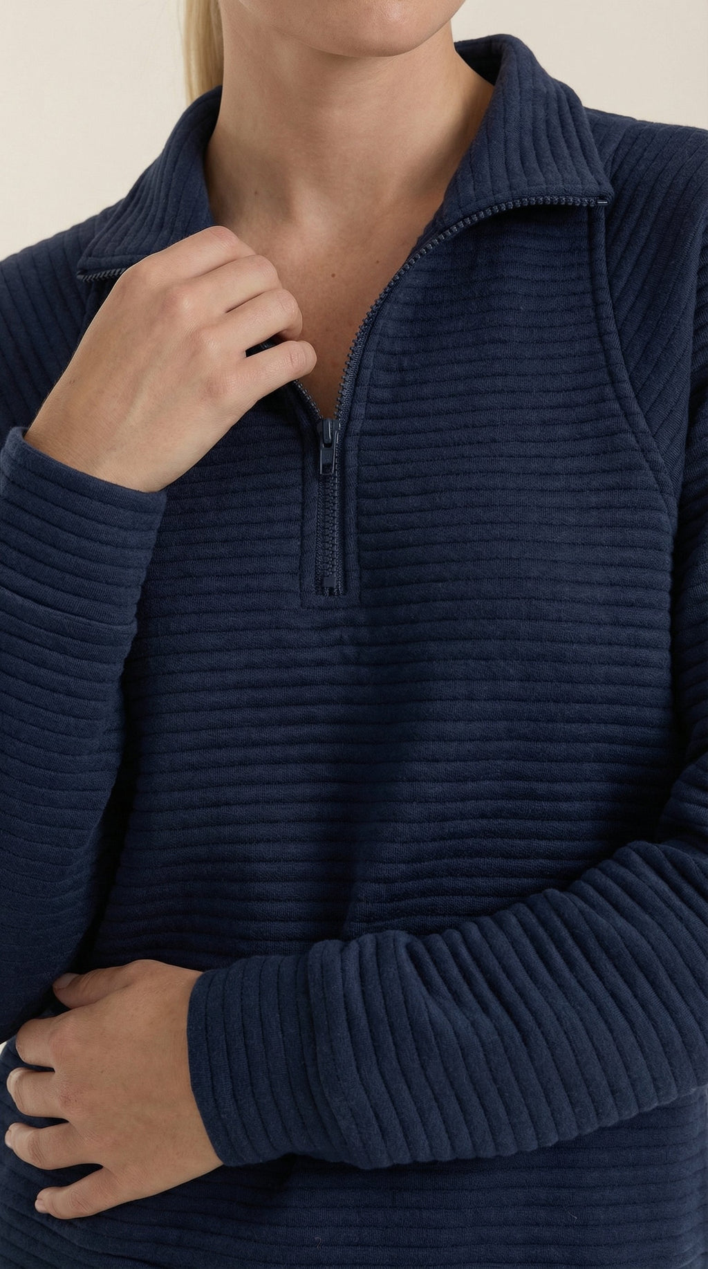 Melinda Quarter-Zip Polo Pullover