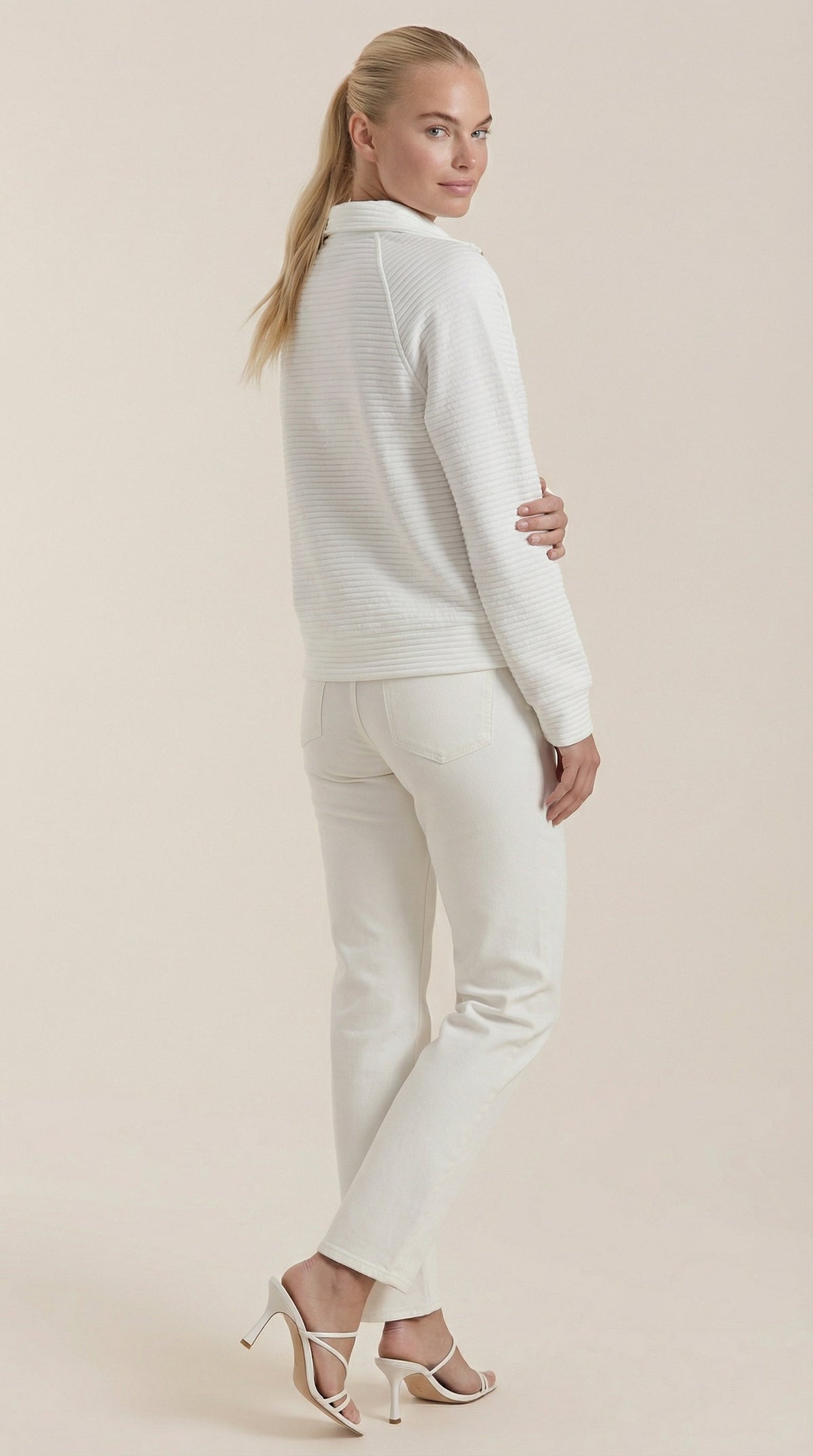 Melinda Quarter-Zip Polo Pullover