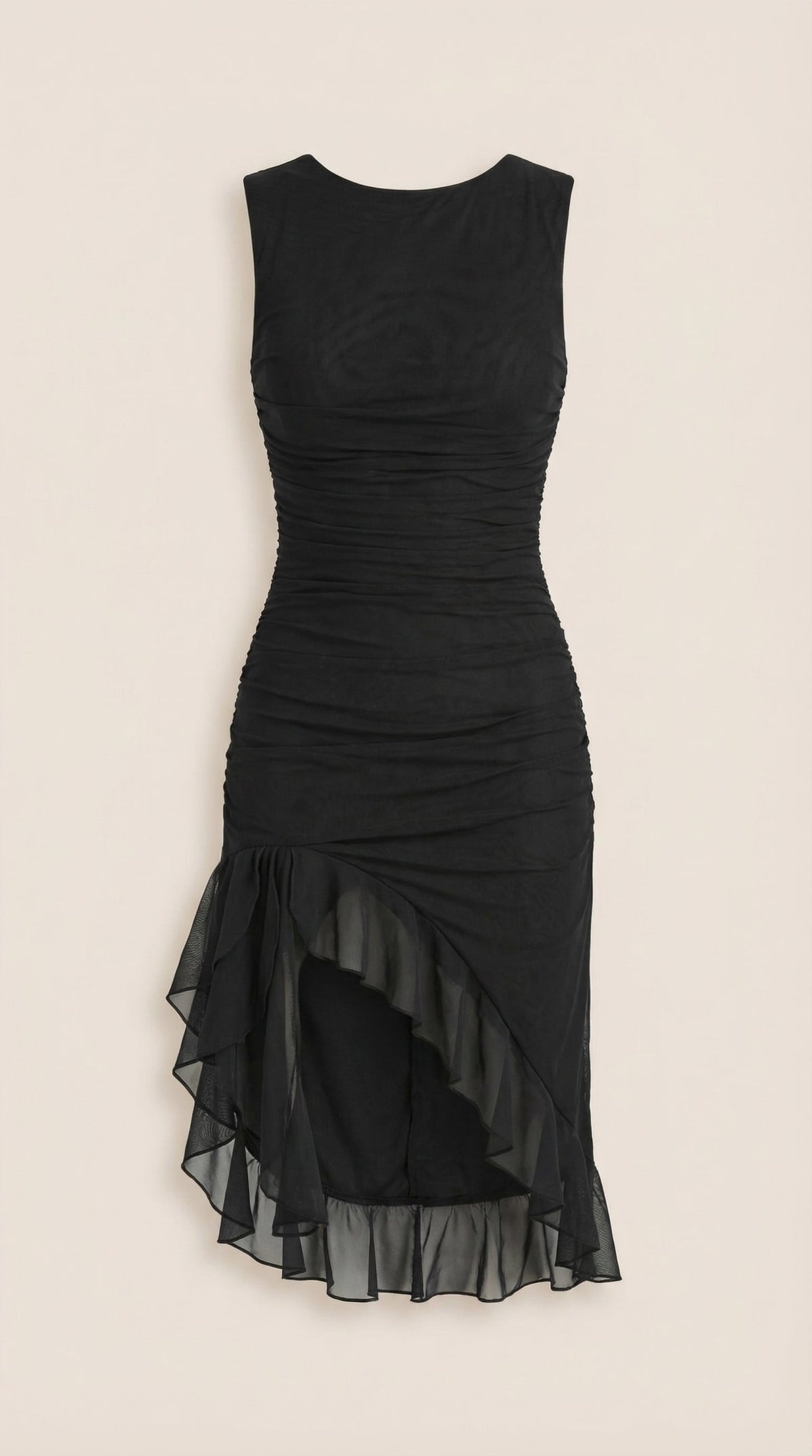 Vestido Midi Ramona con Detalles de Volantes