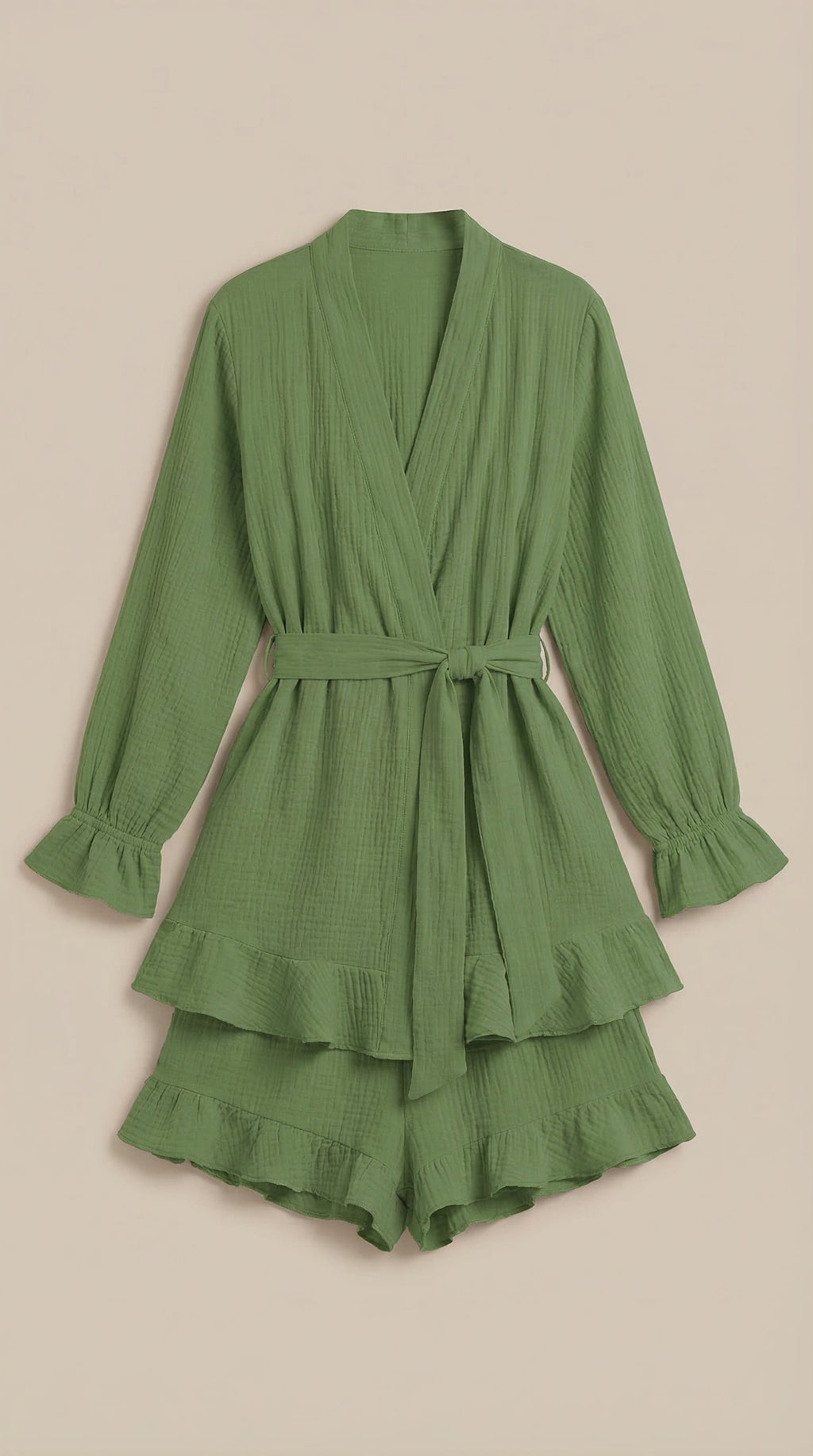 Conjunto de vestido mini cruzado Rebekah
