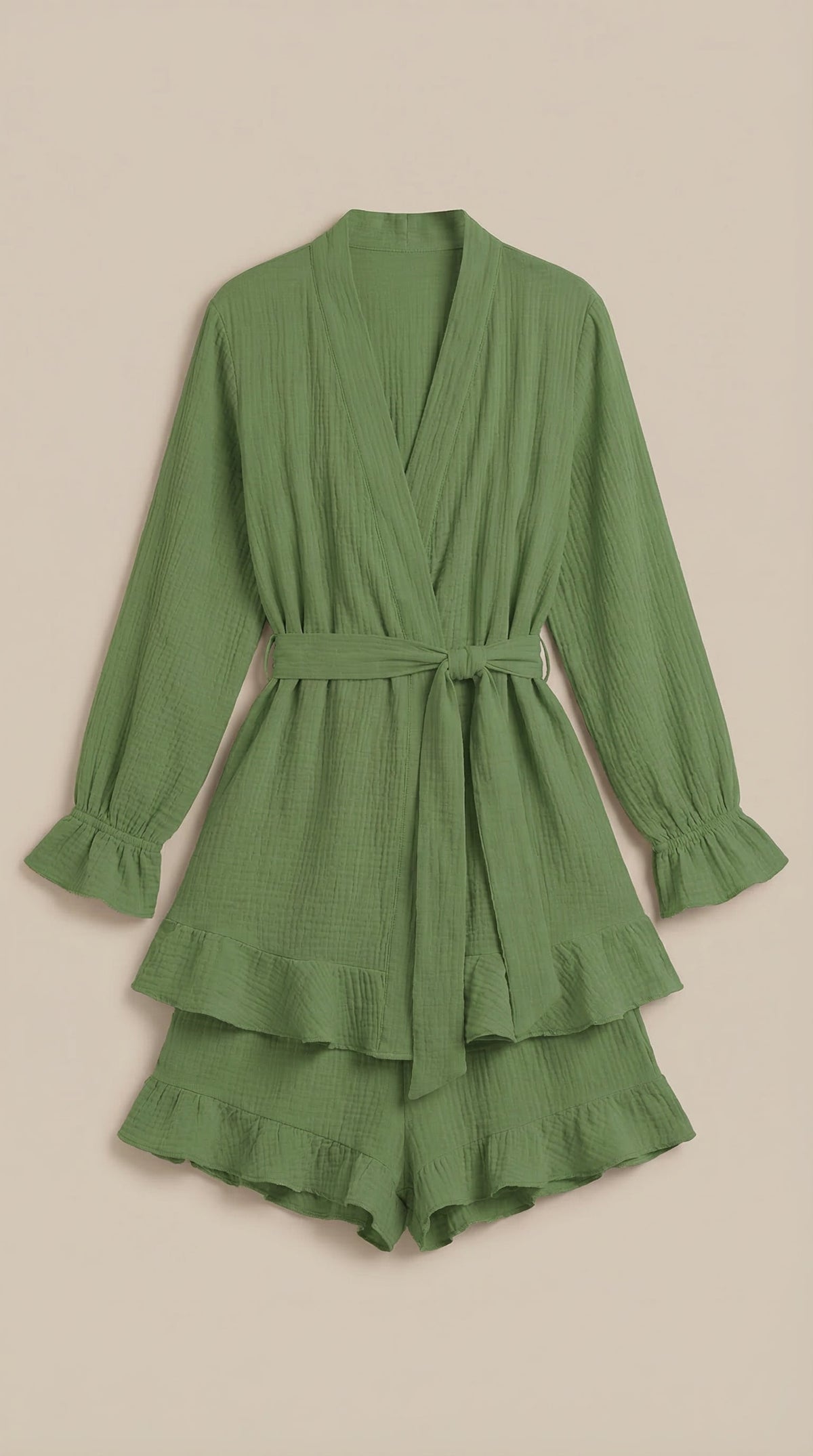 Conjunto de vestido mini cruzado Rebekah