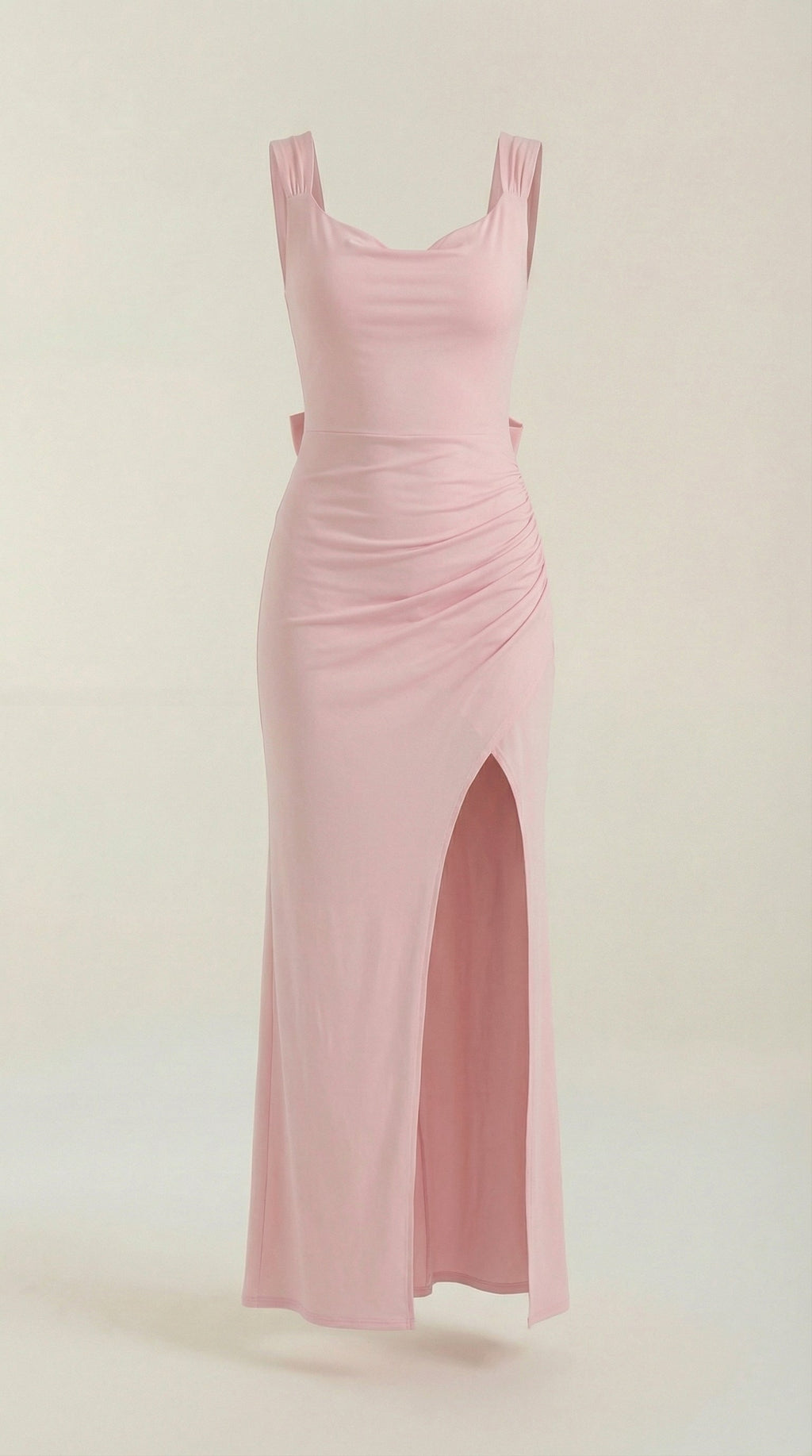 Vestido Largo Rhoda con Detalles Fruncidos