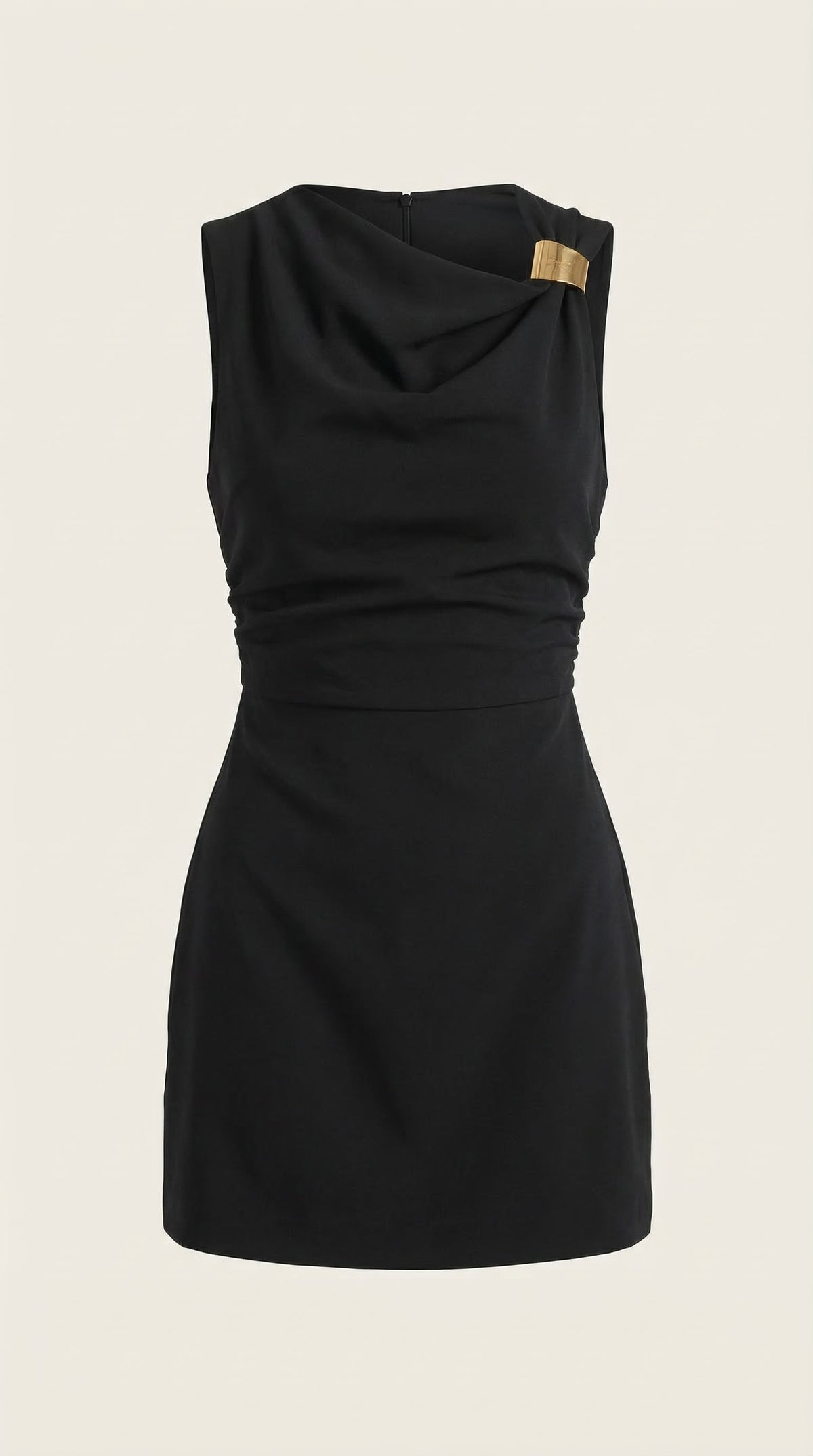 Vestido Corto con Cuello de Cowl Rosalie