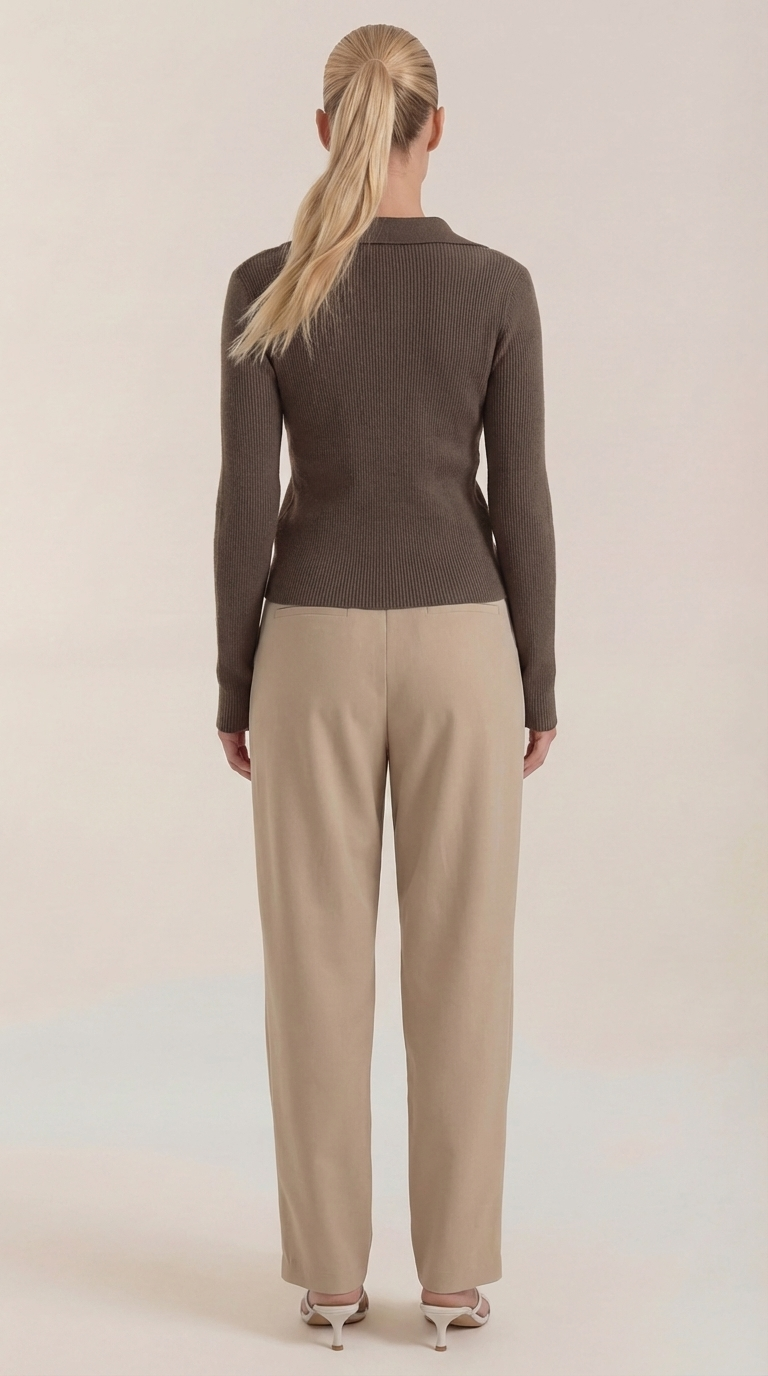 Suéter de punto 'Sara' con cuello elegante